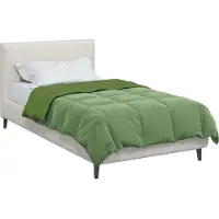 vidaXL Winter Duvet Gekwilt Groen 155 x 220 cm Microvezel