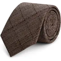 Gents - Stropdas - Stropdas heren - Zijde - Bruin