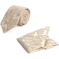 Gents - Stropdas - Stropdas heren - Polyblend - Champagnebeige
