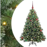 vidaXL Kunstkerstboom met 150 LED met standaard Groen 150 cm PE en PVC