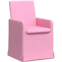 vidaXL Eetstoelen 2 st Stof Roze 57 x 68 x 94 cm