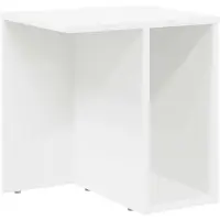 vidaXL Bijzettafel Wit 37 x 32 x 40 cm Bewerkt hout