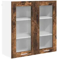 vidaXL Hangkast Rook Eiken 80 x 31 x 80 cm Bewerkt hout
