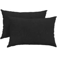vidaXL Zitkussens 2 pcs Stof Zwart 60 x 40 cm