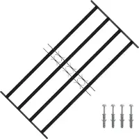 vidaXL Raam Beveiligings Grille 115 x 60 cm Gegalvaniseerd staal