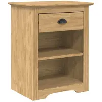 vidaXL Nachtkastje BODO Honing bruin 53 x 38,5 x 67 cm Bewerkt hout