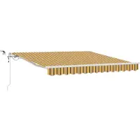 vidaXL Uittrekbare zonnescherm, meerkleurig, 300 x 250 cm, polyester