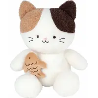 Take Me Home knuffel poes met vis pluche 55 cm speelgoed.