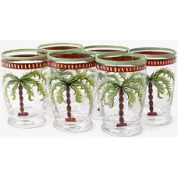 Sissy-Boy Groene Waterglazen Met Palmboom