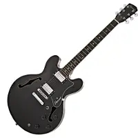 Hartwood Revival Semi Acoustic Guitar Jet Black