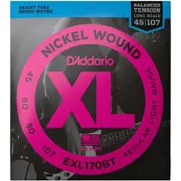 D'addario And Co EXL170BT NICKEL WOUND LONG SCALE REGULAR LIGHT 45-107