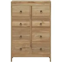 vidaXL Ladekast 55x30x90 cm massief teakhout