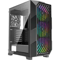 Xilence Xilent Breeze II ATX pc-behuizing zwart, X812.ARGB Gaming ATX pc-behuizing zwart