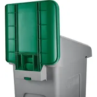 Rubbermaid Paneel Rubbermaid Slim Jim Recyclestation voor label groen