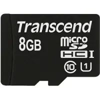 Transcend TS8GUSDCU1 microSDXC/SDHC Klasse 10 UHS-I 400x (Premium) 8GB