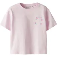 Name it Shirt 'NMFFINULA' groen / pink / rosa / wolwit
