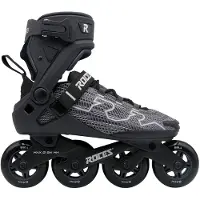 Roces R-Evo 84 Skeelers – 84mm – Softboot – Extra Comfort & Stabiliteit – Heel Lock & Easy Entry – ABEC-7 – Fitness Inline Skates – Heren / Dames – Zwart/Antraciet – Maat 42