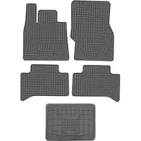Frogum - Rubber Automatten Set - Alfa Romeo Stelvio 2016 - Zwarte Kleur - Met Tunnelbescherming