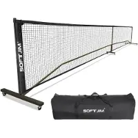 Softjim With Wheels Pickleball Net Grijs