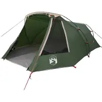 vidaXL Tunnel Tent 3-Person met dak Groen en Wit 328 x 228 x 115 cm
