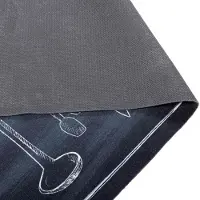 vidaXL Keuken Tapijt Zwart 300 x 60 cm Fluweel