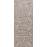 vidaXL Vloerkleden Rechthoekig PALMERAS Beige 200 x 80 cm Polyester