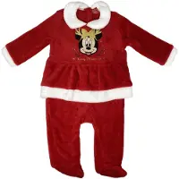 Disney Minnie Kerstbaby romper, pyjama 6 maanden
