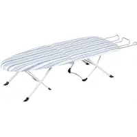 DNA Tafelstrijkplank - Strijkplanken - Strijkdeken - Strijktafel - Blauw/Wit - 81cm x 31cm x 18cm