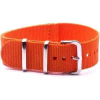 Kaiser Premium Orange Nato strap 18mm - Horlogeband Oranje