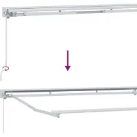 vidaXL Handbediende luifel met LED's Blauw, Oranje, Wit 3,5 x 2,5 m