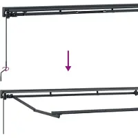 vidaXL Handbediende luifel met LED's Antraciet 2,5 x 2 m Aluminium