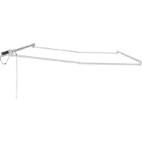 vidaXL Elektrisch Uittrekbaar Markies Frame Wit 5 x 3 m Aluminium