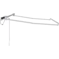 vidaXL Elektrisch Uittrekbaar Markies Frame Wit 3 x 2 m Aluminium