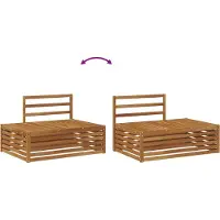 vidaXL 5 st Buiten bank set Massief Acacia Hout Naturel