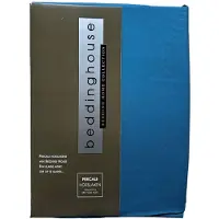 Beddinghouse Luxe Percale Katoen Hoeslaken - 140x200 cm - Marine - Extra Hoge Hoek 30 cm - Perfecte Pasvorm