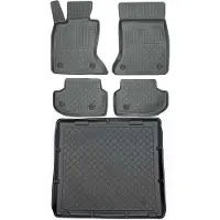 Aristar - Kofferbakmat en Vloermatten Set - BMW 5 F11 - Perfecte Pasvorm - Zwart