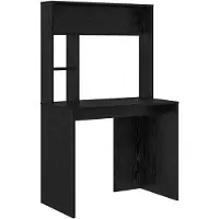 vidaXL Bureau Zwart Eiken Bewerkt hout 91 x 50 x 149 cm