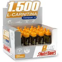 Nutrisport Doos Met L-carnitine 1500 Flacons Oranje 20 Eenheden