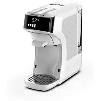 HiBREW H1C 4-in-1 Capsule Koffiemachine – 20 Bar – Geschikt voor Nespresso, Dolce Gusto & E.S.E. Pods – Ook Gemalen Koffie – Koud & Warm – Compact 600ml – Wit