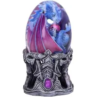 Nemesis Now - Elemental Dragonlings - Water 11cm Beeld/figuur - Draak - Blauw/Zilverkleurig