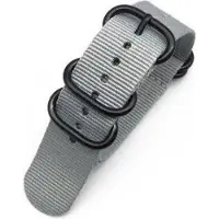 Kaiser Premium Grey - Zulu Nato strap 20mm - Horlogeband Grijs
