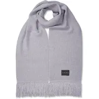 Falke Basic Label Big sneldrogend warm wol wintersjaal unisex grijs - maat ONESIZE