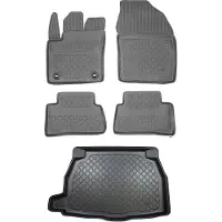 Aristar Serie - Automatten set en Kofferbakmat - Zwart - 2,0-3,0 cm Rand
