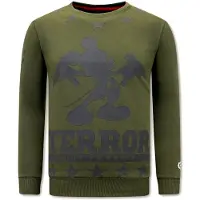 Local Fanatic Sweater met print terror mouse