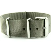 Kaiser Premium Grey Nato strap 22mm - Horlogeband Grijs