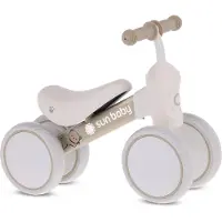 Sun baby Loopfiets voor Kinderen PetitRide - 12 maanden, max. 25 kg, Loopfietsen, stalen frame, EVA-schuimwielen, schuimzadel - Beige