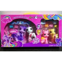 Halay Ponysetje met unicorn en haaraccessoires 4in1 My Pretty Horse Pony eenhoorn