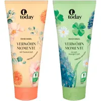 TODAY Douchegel Multipack - Verwöhn Momente | 2x 200ml - Frisse geur & Zacht Bloemige geur | Ontspannend en Verzorgend