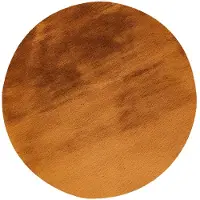 Muratap Heaven fluffy soft vloerkleed hoogpolig effen tapijt geel- 160 cm rond