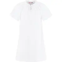 Hanssop Meisjes Nachthemd Wit met smock details en Dots -128